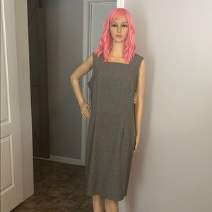 NOS I.S.B. Gray Vintage Sleeveless Dress From Sears Dept Store Made in USA 🇺🇸